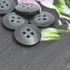 Button - Mottled Classic #3 ‘Liquorice Pastille’ - 15mm